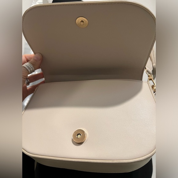 NWT Valentino Orlandi Taupe Studded Crossbody Bag - Picture 5 of 12